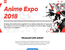 Tablet Screenshot of anime-expo.org